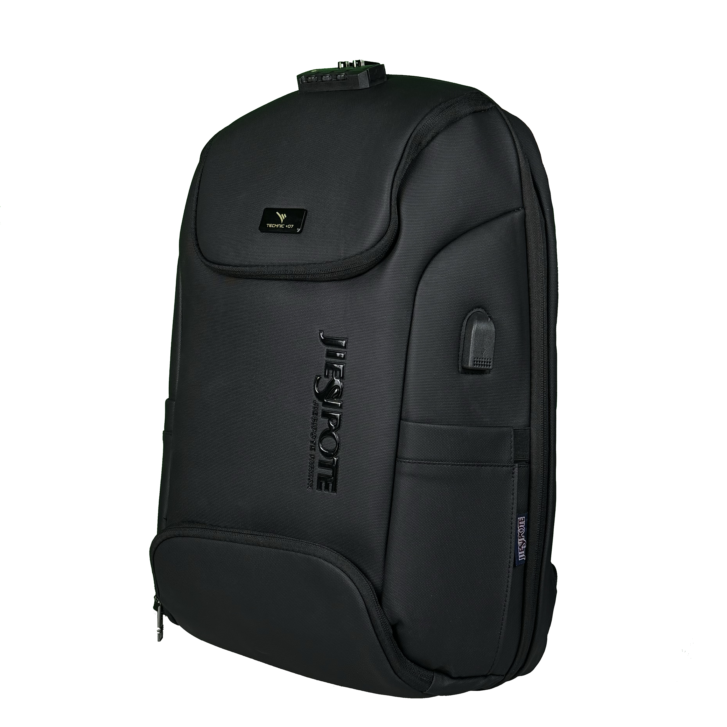 تصویر کوله پشتی لپ تاپ تکنیک+07 مدل KS-118 مناسب برای لپ تاپ 15 تا 17 اینچی رنگ مشکی